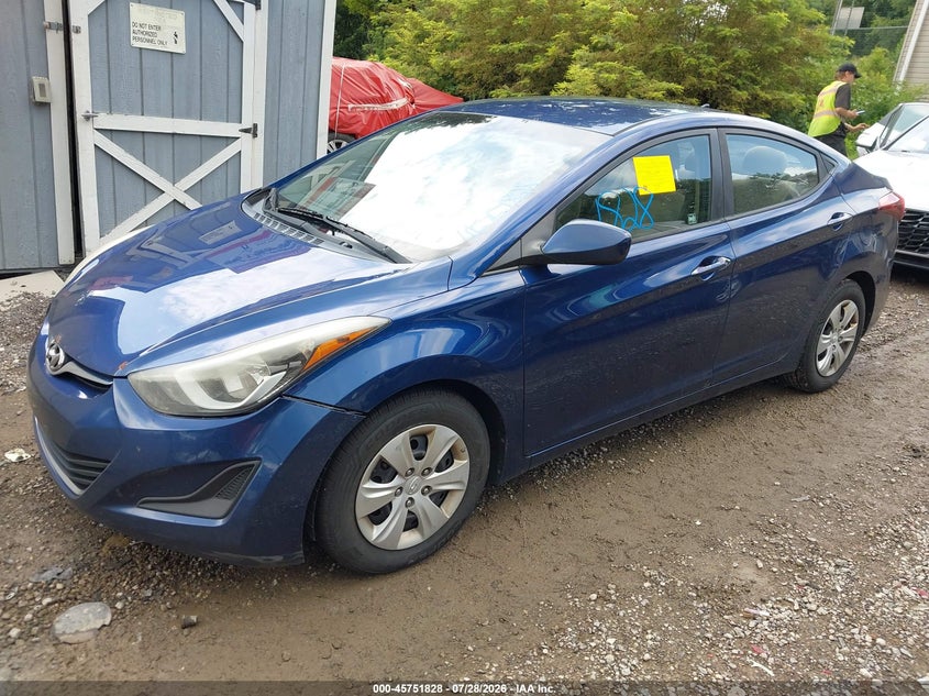 Vin: 5npdh4ae3gh715556, lot: 46250550, hyundai elantra se 20162