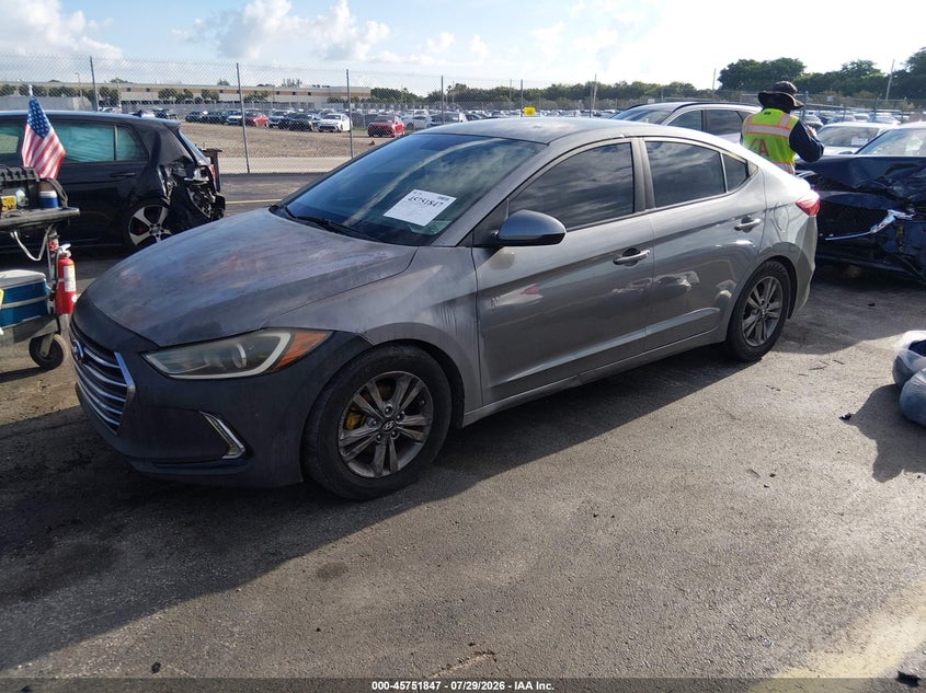 Vin: 5npd84lf9jh293600, lot: 46250569, hyundai elantra sel 20182