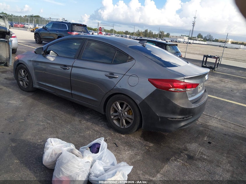 Vin: 5npd84lf9jh293600, lot: 46250569, hyundai elantra sel 20183