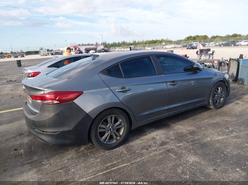 Vin: 5npd84lf9jh293600, lot: 46250569, hyundai elantra sel 20184