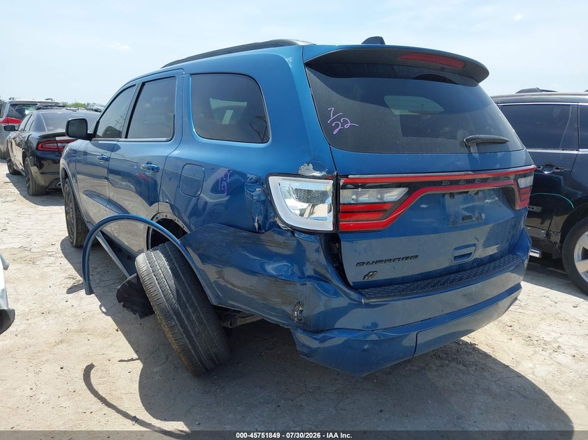 Vin: 1c4rdjag4rc150363, lot: 46250571, dodge durango sxt plus awd 20243