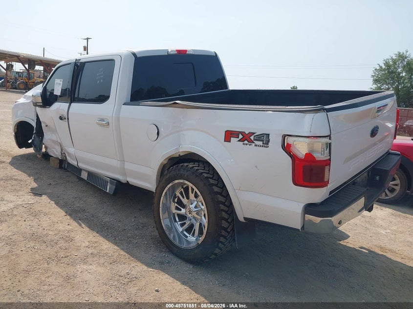 Vin: 1ftfw1e43kke67091, lot: 46250573, ford f-150 lariat 20193