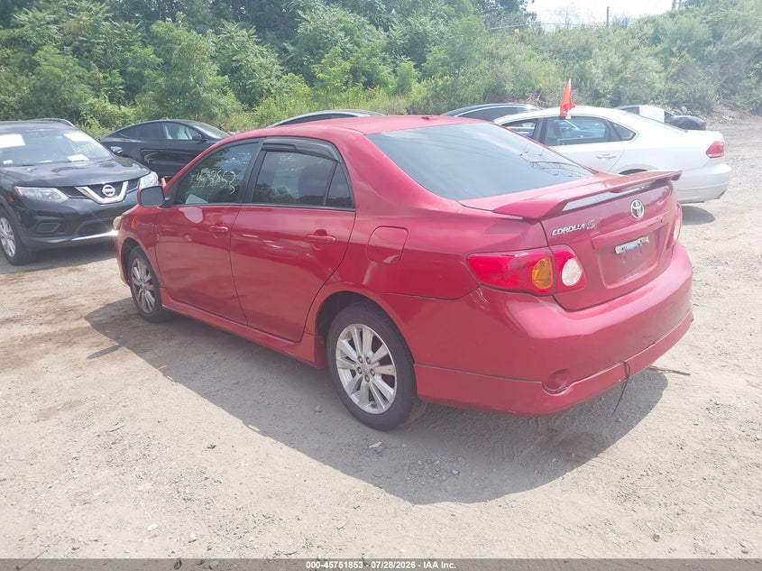 Vin: 2t1bu4ee0ac471663, lot: 46250575, toyota corolla s 20103