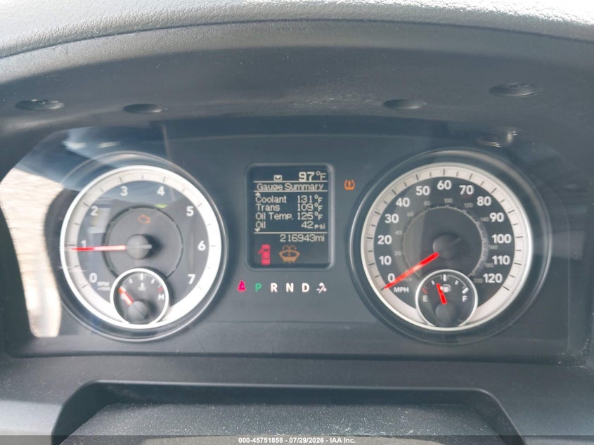 2016 RAM 1500 TRUCK 5.7L V-8 VVT, 395HP