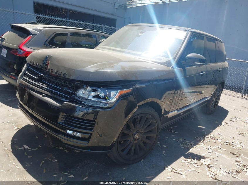 Vin: salgs2ef1ga294409, lot: 46250598, land rover range rover 5.0l v8 supercharged 20162