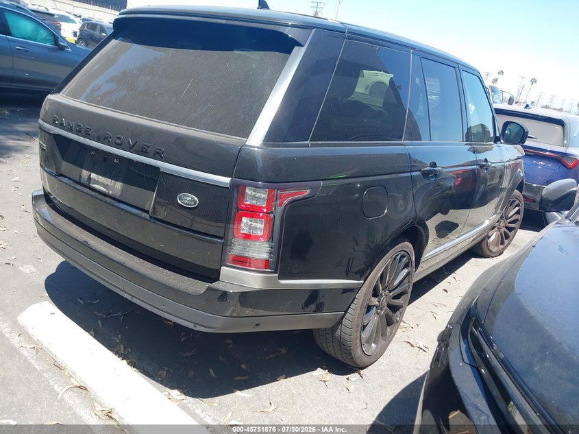 Vin: salgs2ef1ga294409, lot: 46250598, land rover range rover 5.0l v8 supercharged 20164