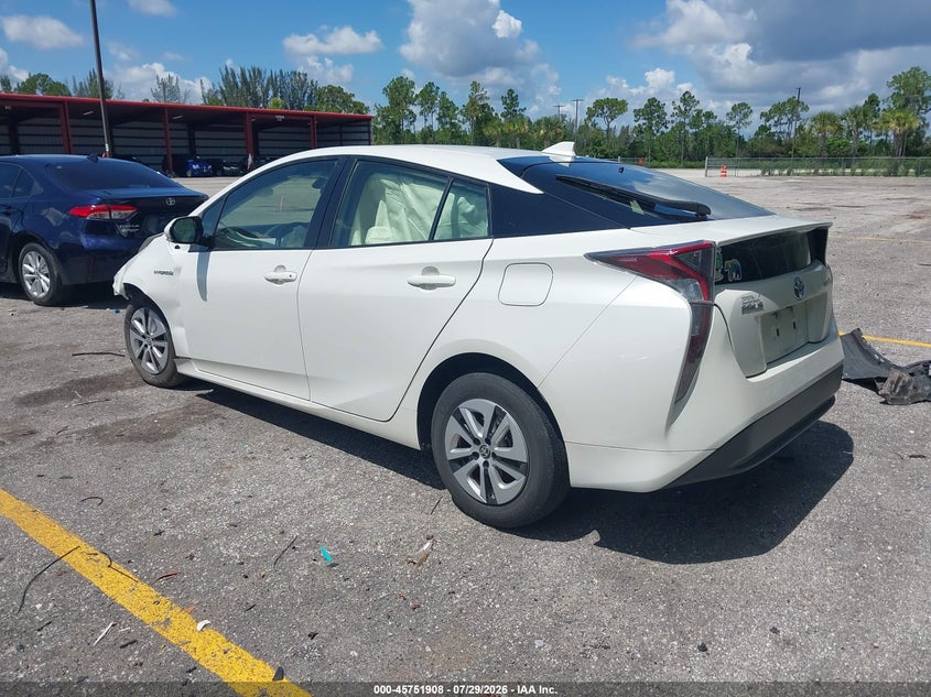 Vin: jtdkarfu8h3038932, lot: 46250630, toyota prius three 20173