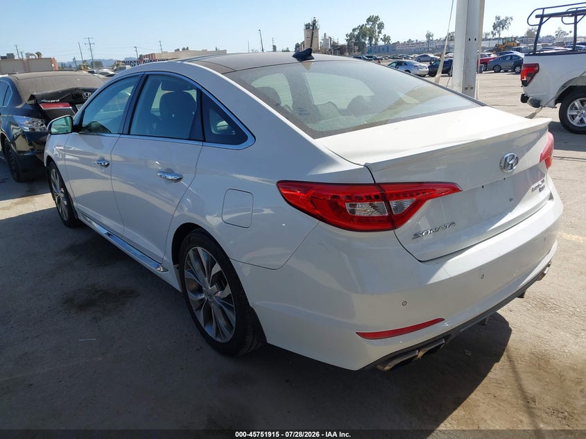 Vin: 5npe34ab6fh175577, lot: 46250637, hyundai sonata limited 2.0t 20153