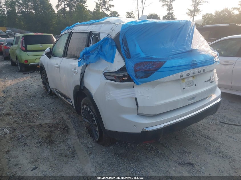 Vin: jn8bt3dd6tw301411, lot: 46250644, nissan rogue platinum 20263