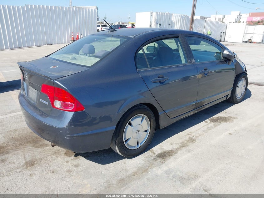 2008 HONDA CIVIC HYBRID auction photo 4