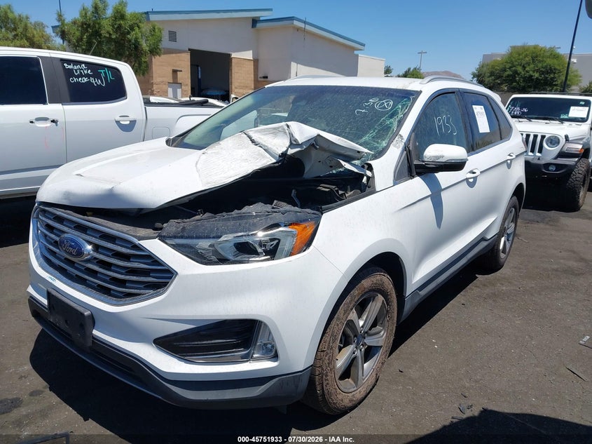 Vin: 2fmpk3j93kbb61849, lot: 46250655, ford edge sel 20192