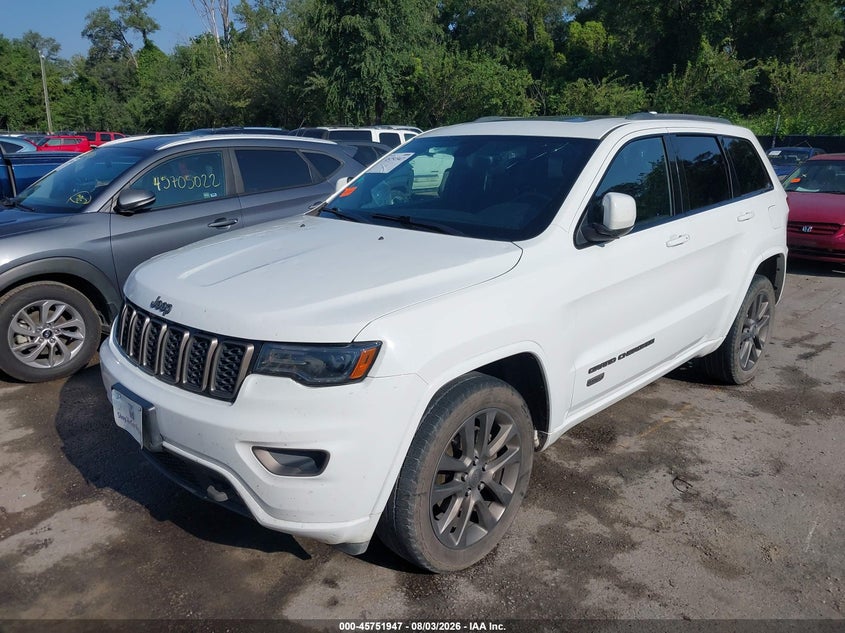 Vin: 1c4rjfbg5hc613727, lot: 46250669, jeep grand cherokee limited 75th anniversary edition 4x4 20172