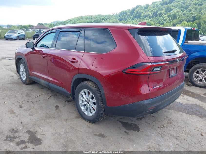 Vin: 5tdacab55ss033733, lot: 46250682, toyota grand highlander hybrid xle 20253