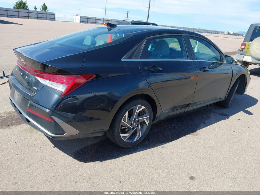 Vin: kmhln4dj2su171848, lot: 46250715, hyundai elantra hybrid limited 20254