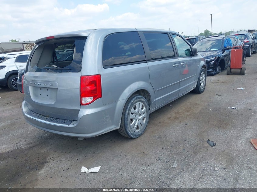 Vin: 2c4rdgbg3fr614408, lot: 46250792, dodge grand caravan se 20154