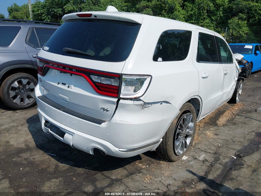 Vin: 1c4sdjct8kc764043, lot: 46250799, dodge durango r/t awd 20194