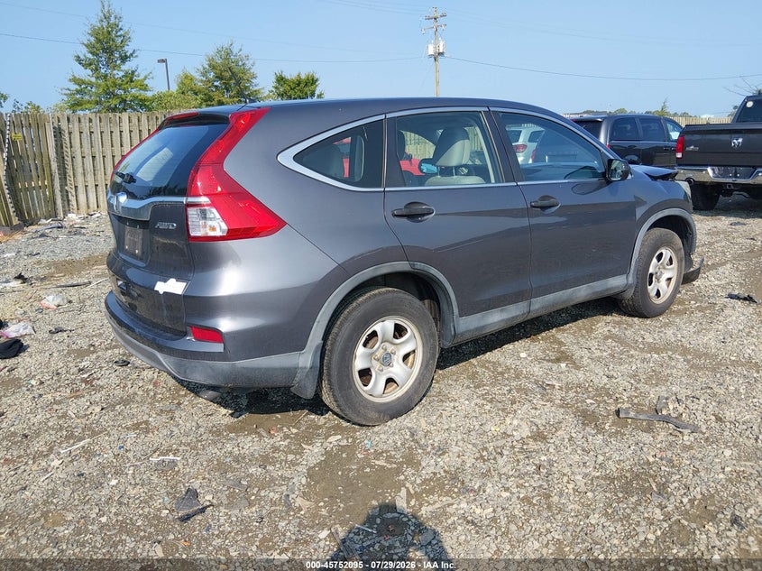 Vin: 2hkrm4h30gh684305, lot: 46250817, honda cr-v lx 20164