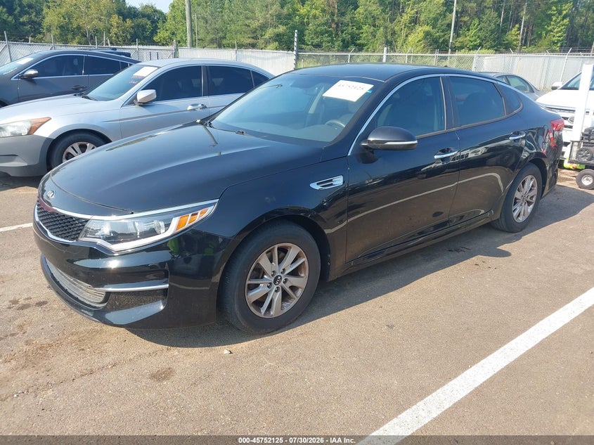 Vin: 5xxgt4l38gg039690, lot: 46250847, kia optima lx 20162