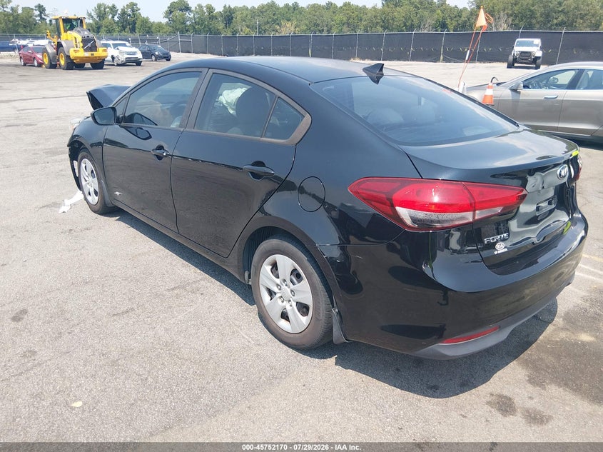 Vin: 3kpfk4a71je236415, lot: 46250892, kia forte lx 20183