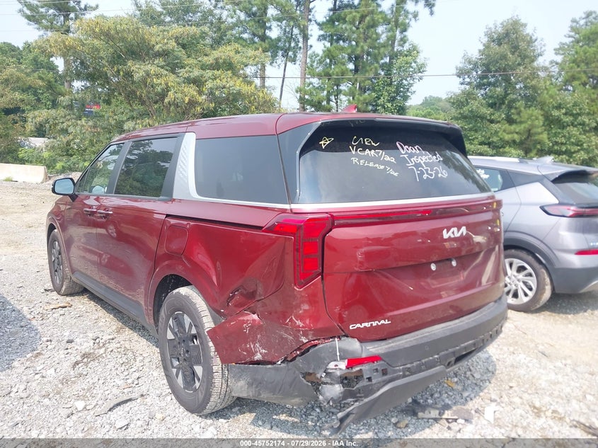 Vin: kndnb5ka4t6123093, lot: 46250896, kia carnival mpv hybrid lxs 20263