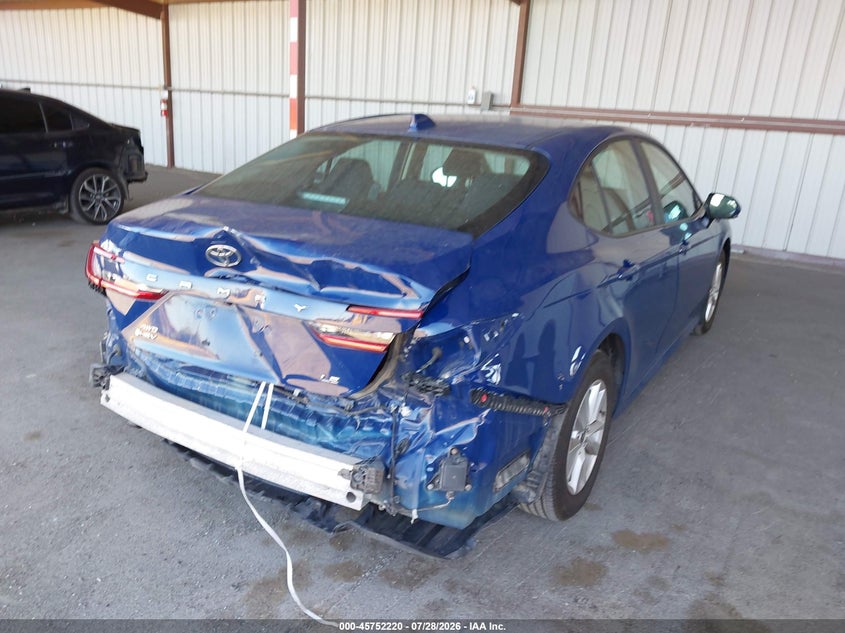 Vin: 4t1dbadk5su016764, lot: 46250942, toyota camry le 20254