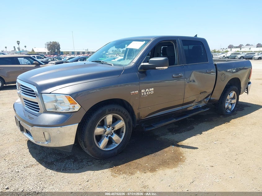 Vin: 1c6rr6lt9ks563276, lot: 46250948, ram 1500 classic big horn  4x2 5'7 box 20192