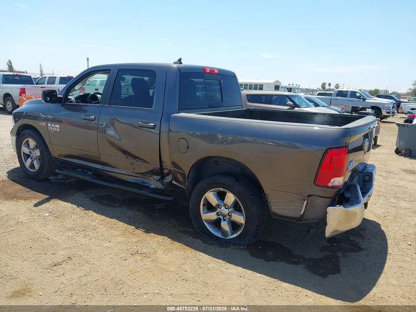 Vin: 1c6rr6lt9ks563276, lot: 46250948, ram 1500 classic big horn  4x2 5'7 box 20193