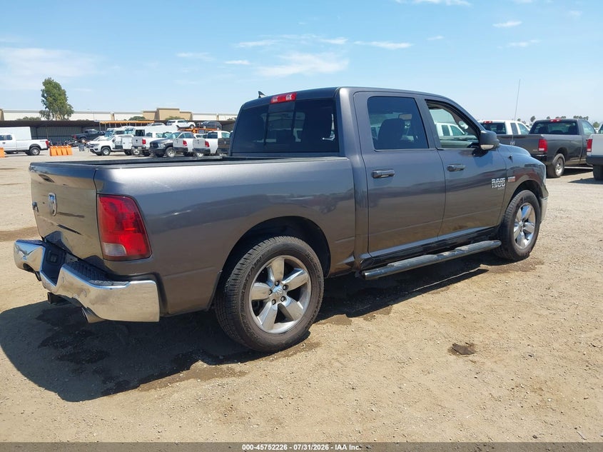 Vin: 1c6rr6lt9ks563276, lot: 46250948, ram 1500 classic big horn  4x2 5'7 box 20194