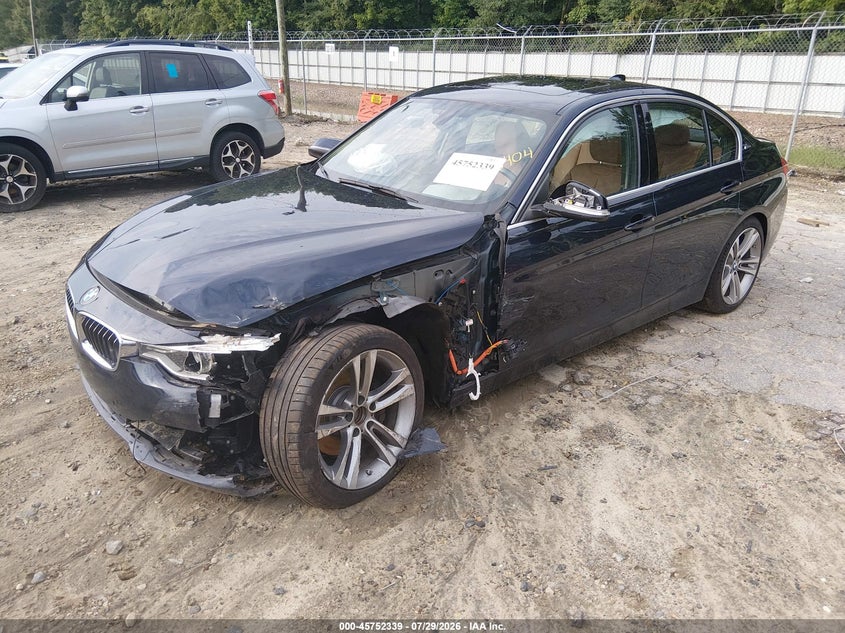 Vin: wba8e1c51hk480404, lot: 46251061, bmw 330e iperformance 20172
