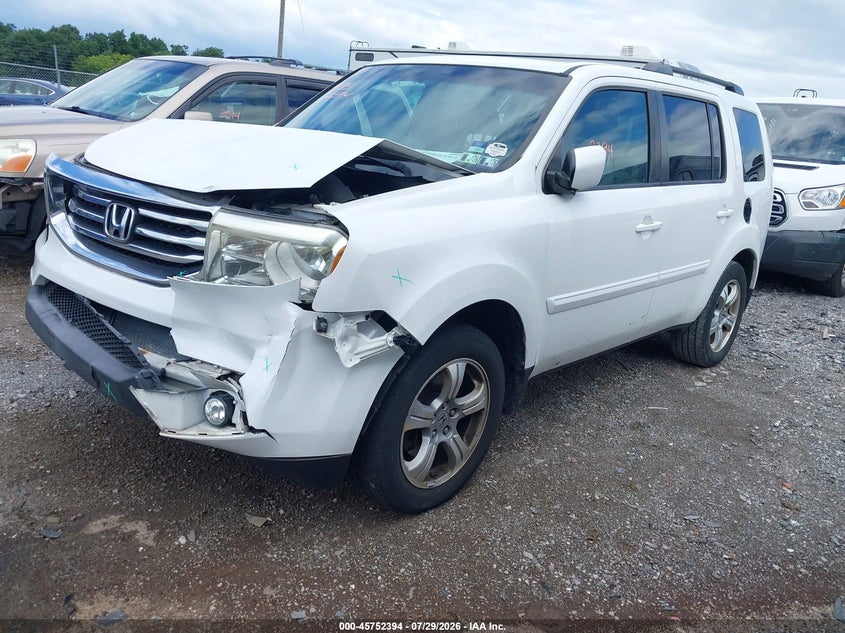 Vin: 5fnyf4h74db071848, lot: 46251116, honda pilot ex-l 20132
