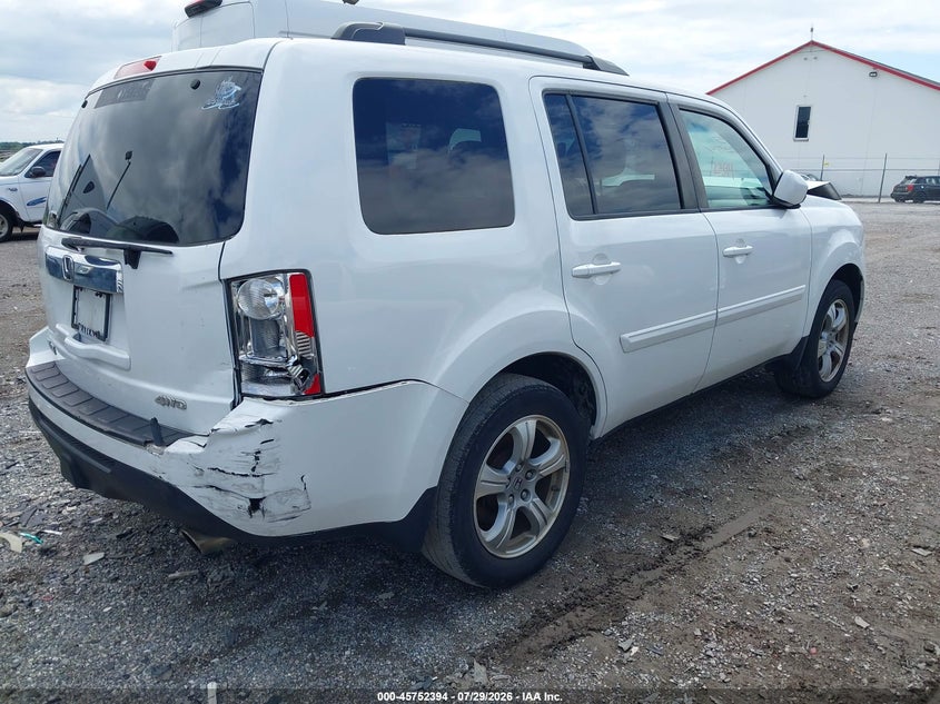 Vin: 5fnyf4h74db071848, lot: 46251116, honda pilot ex-l 20134