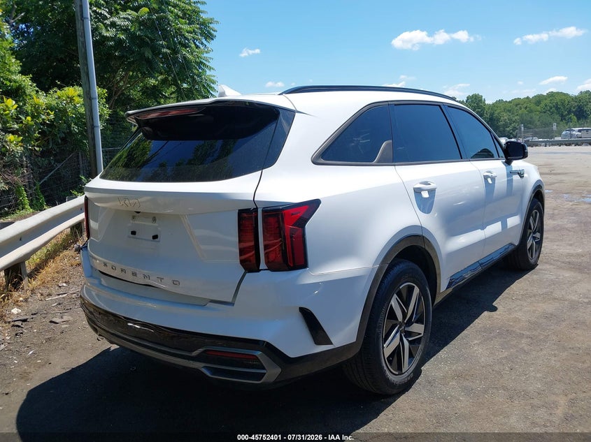 Vin: 5xyrl4lcxng129182, lot: 46251124, kia sorento s 20224