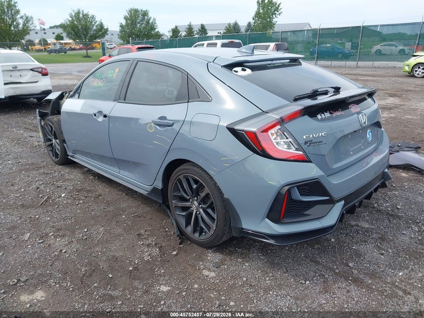 Vin: shhfk7h91mu206935, lot: 46251129, honda civic sport touring 20213