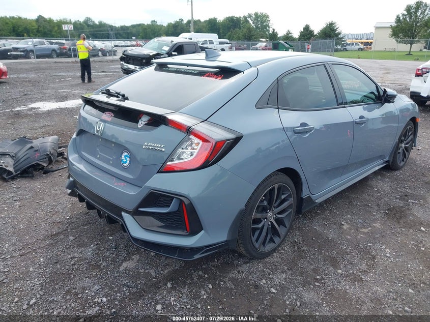 Vin: shhfk7h91mu206935, lot: 46251129, honda civic sport touring 20214