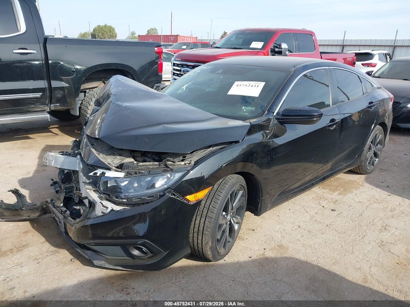 Vin: 19xfc2f86ke014408, lot: 46251153, honda civic sport 20192