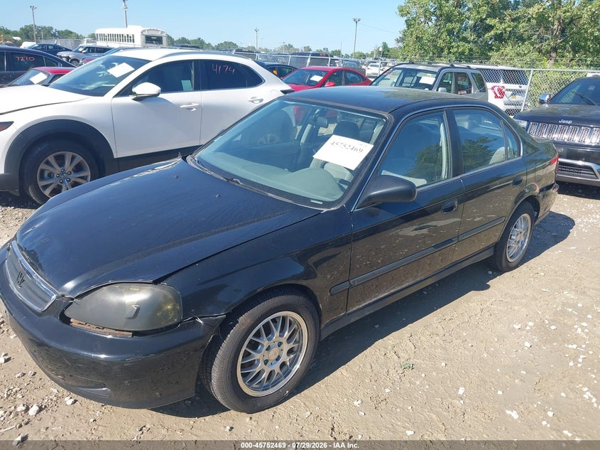 1999 Honda Civic Lx, Обычный износ, IAAI, VIN 1HGEJ6673XL042683 — фото 2