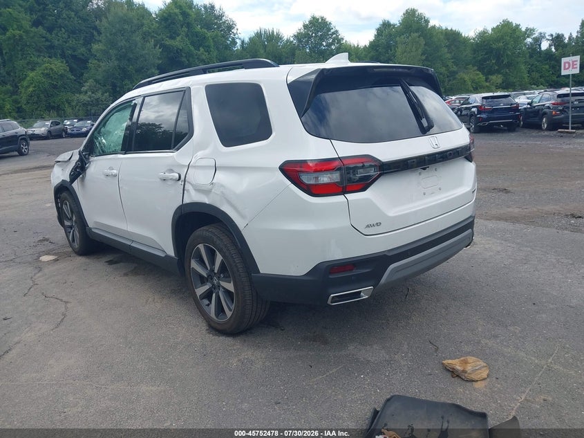 Vin: 5fnyg1h76sb002488, lot: 46251200, honda pilot touring 20253