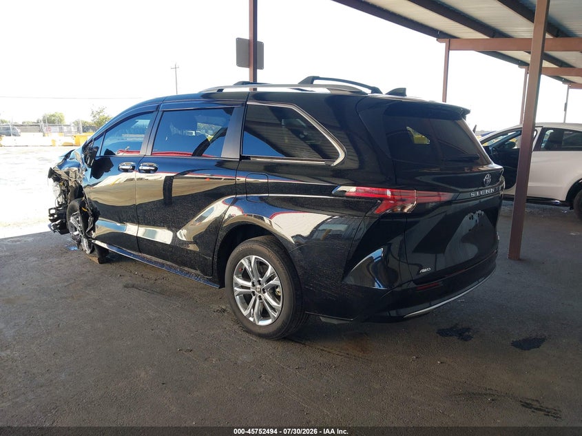Vin: 5tdeskfcxns062233, lot: 46251217, toyota sienna platinum 20223