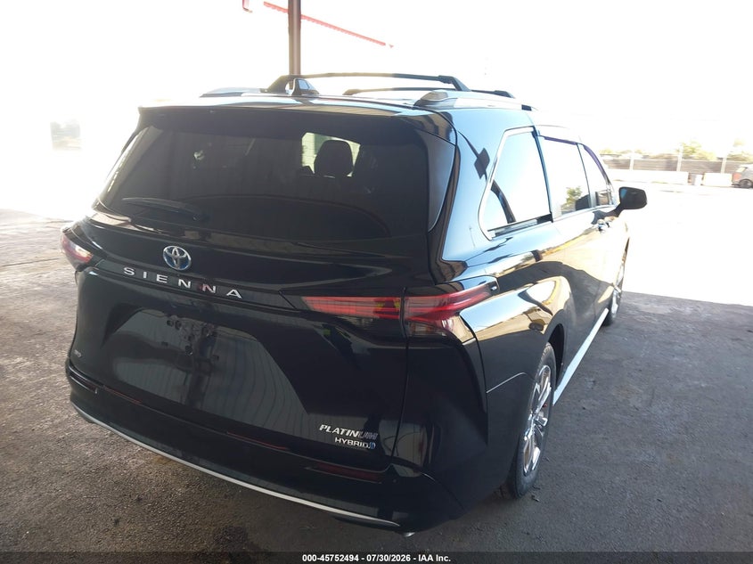 Vin: 5tdeskfcxns062233, lot: 46251217, toyota sienna platinum 20224