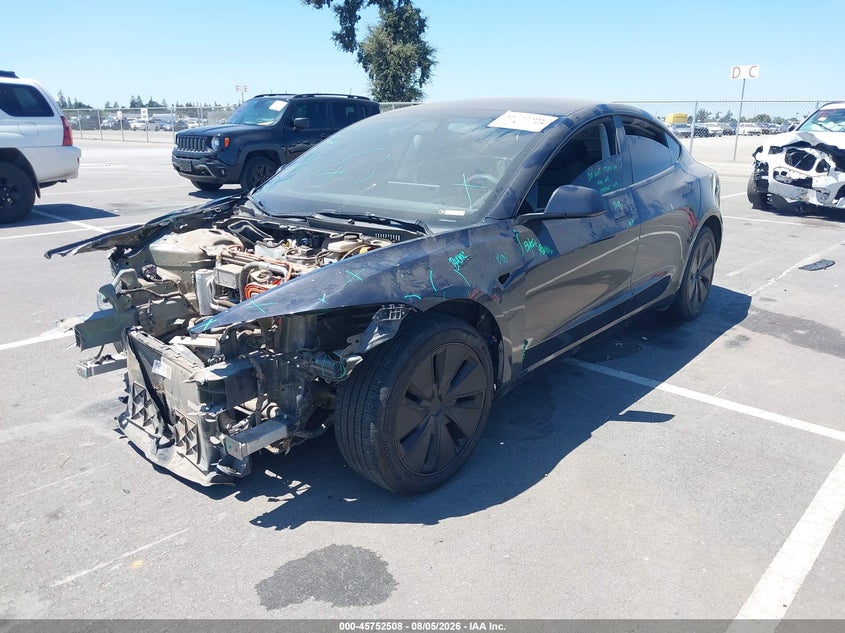 2024 Tesla Model 3, Front End, IAAI, VIN 5YJ3E1EAXRF783560 — photo 2