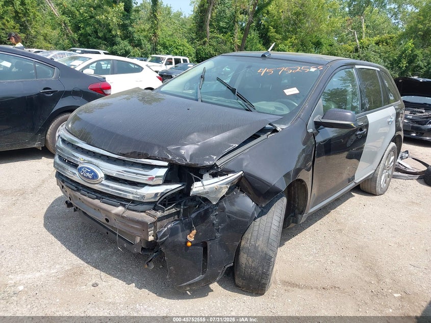 Vin: 2fmdk3jc2dbc77433, lot: 46251277, ford edge sel 20132