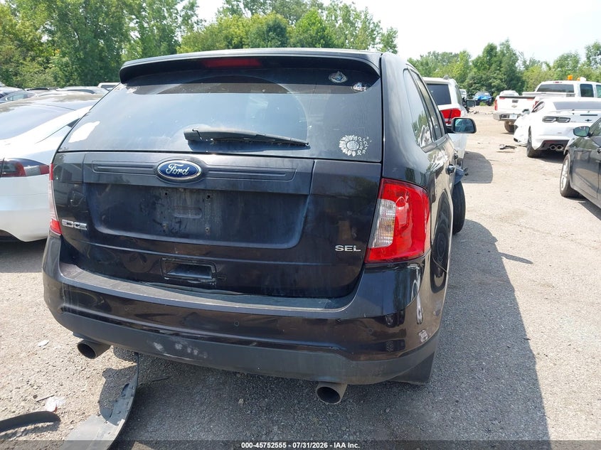 Vin: 2fmdk3jc2dbc77433, lot: 46251277, ford edge sel 20134