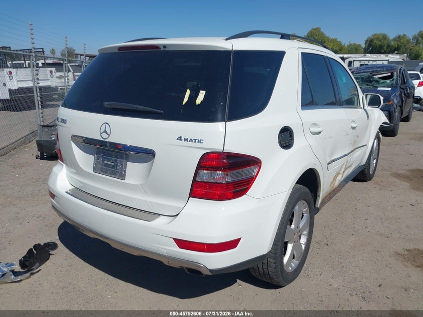 Vin: 4jgbb8gb6aa611697, lot: 46251328, mercedes-benz ml 350 4matic 20104
