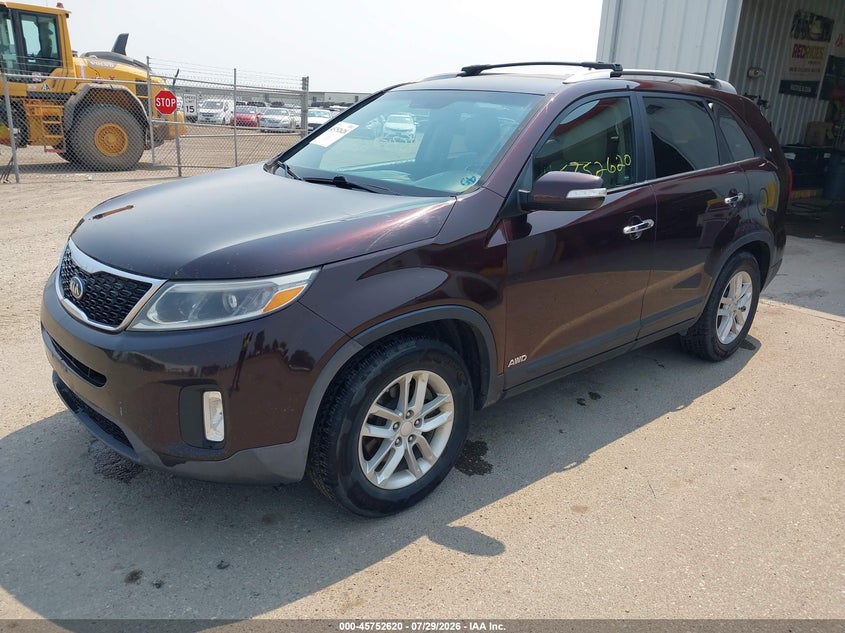 Vin: 5xyktda79eg462139, lot: 46251342, kia sorento lx v6 20142