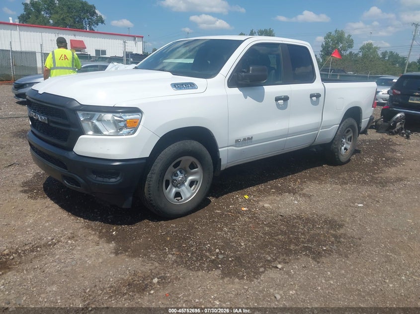 Vin: 1c6srecg3nn308964, lot: 46251417, ram 1500 tradesman  4x2 6'4 box 20222