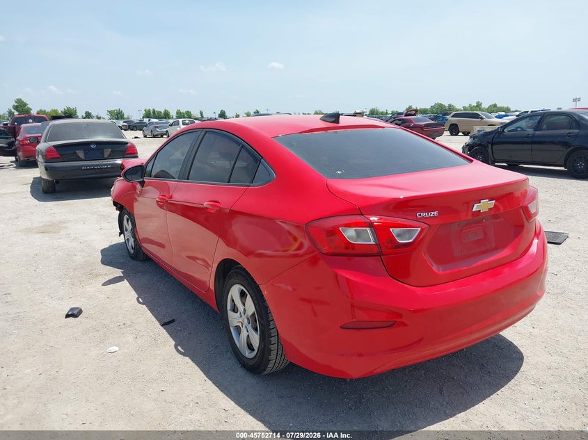 Vin: 1g1bc5sm6h7117414, lot: 46251436, chevrolet cruze ls auto 20173
