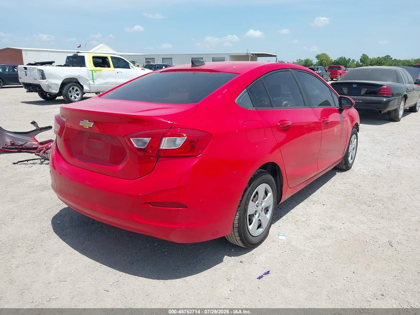 Vin: 1g1bc5sm6h7117414, lot: 46251436, chevrolet cruze ls auto 20174