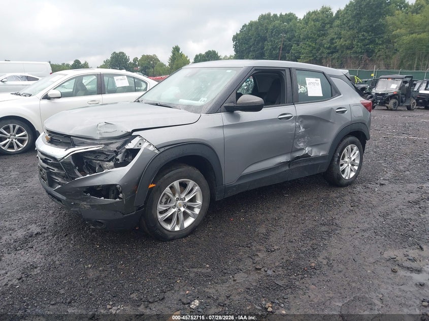 Vin: kl79mnsl6pb125984, lot: 46251437, chevrolet trailblazer awd ls 20232