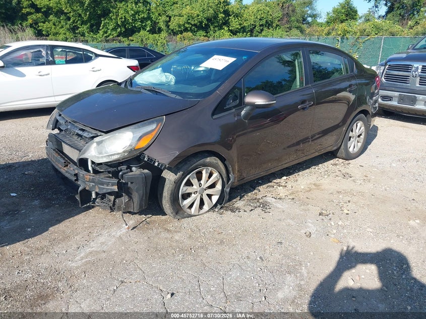 Vin: knadn4a35d6241295, lot: 46251438, kia rio ex 20132