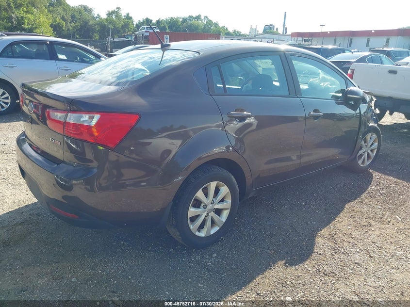 Vin: knadn4a35d6241295, lot: 46251438, kia rio ex 20134